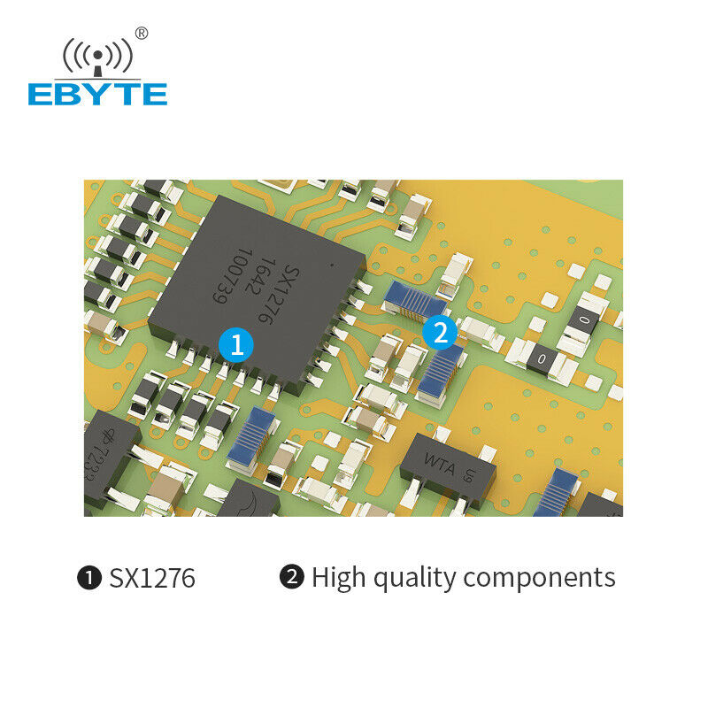 SX1276 1W SMD LoRa Long Distance 915MHz WirelessTransmitter Receiver E19-915M30S