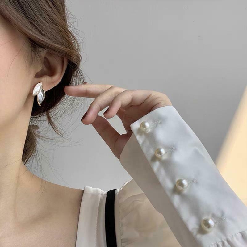 Women Girls Trendy Jewelry Ear Dangler Kit Lovely Sweet Leaf Ear Dangles Fashion
