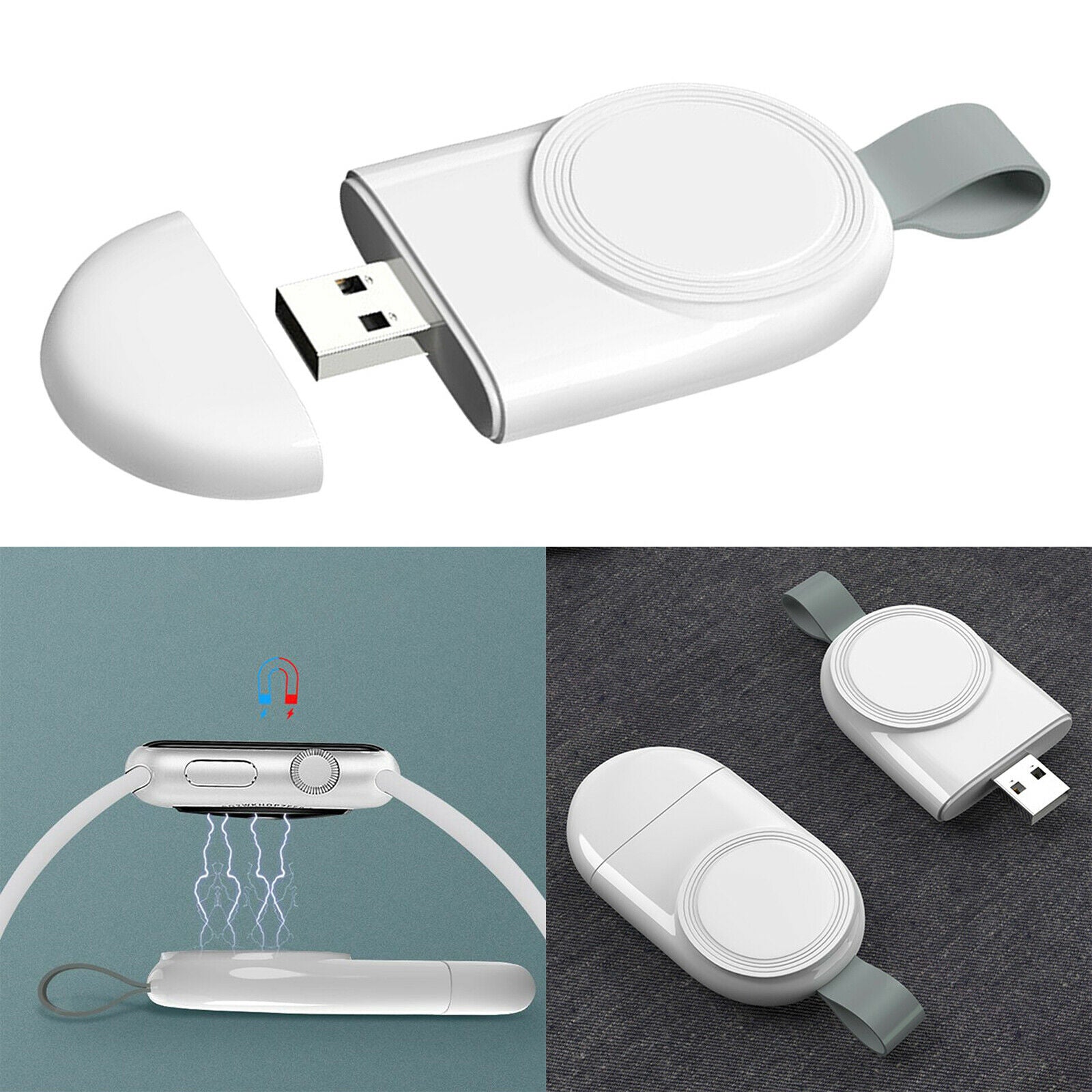 Portable Magnetic Wireless iWatch Charger Charging Stand for Series 6 5 4 3 2 1