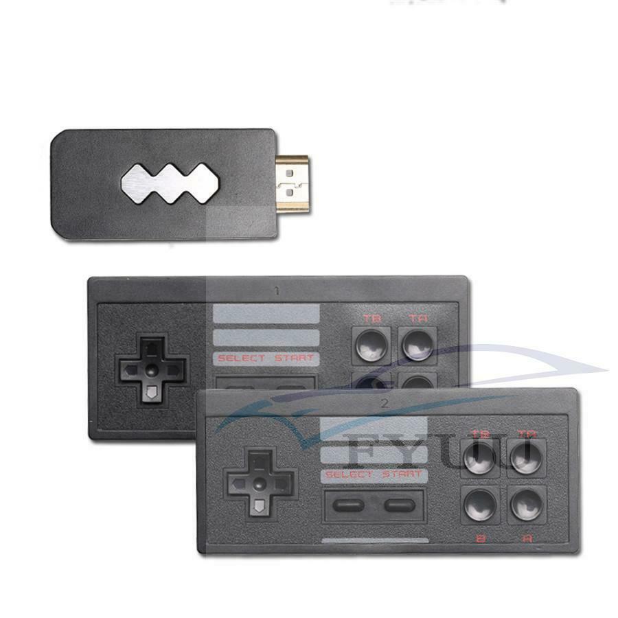 Mini Retro Game Console Built-in 818 Classic Games with 2x Wireless Controllers