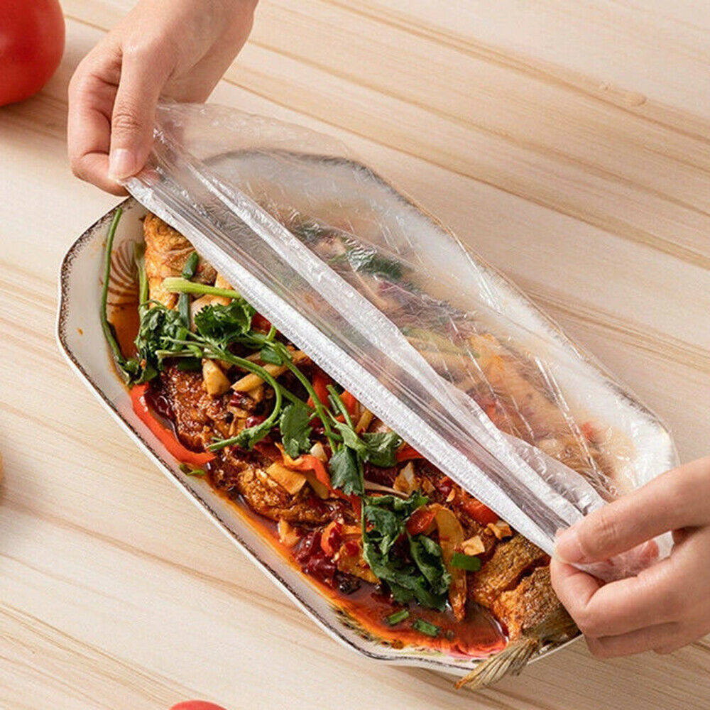 Disposable Food Storage Covers for Bowls Elastic Plate Covers Bowl 100Pcs/Set