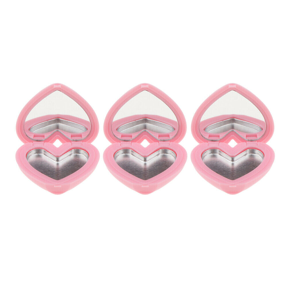 Fashion Cute Heart-Shaped Style Design Lipstick ,Eyeshadow,Blush Case Pink