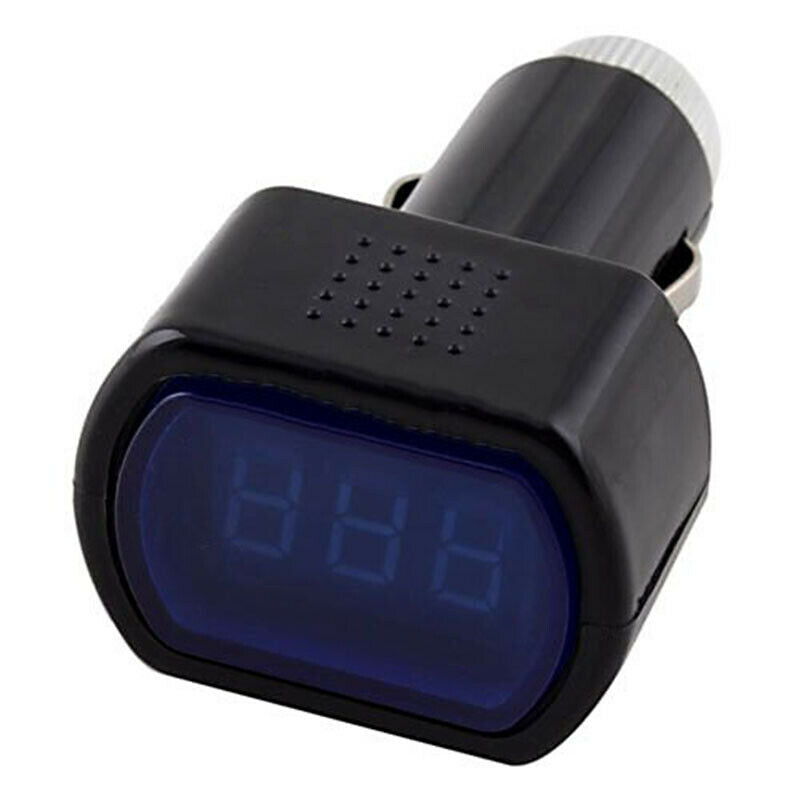 Digital LCD ette Lighter Voltage Panel Meter Monitor Car Volt Voltmeter Black V2