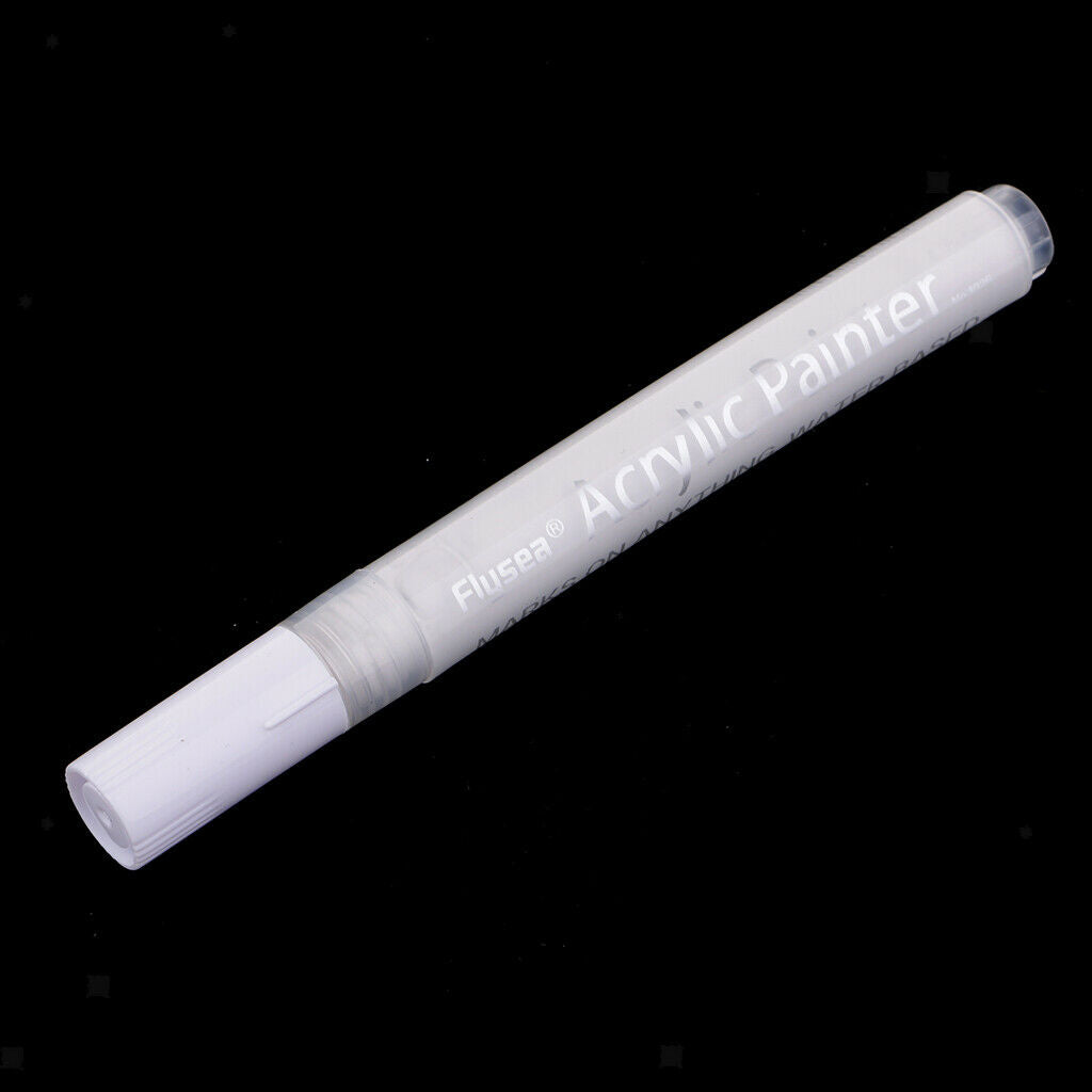 Acrylic Paint Markers Art Permanent Painting Metal Glass Markers Pen White