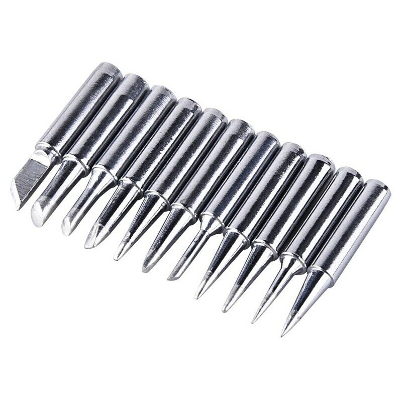 11 Pieces Solde Iron Tips Kit 900M-T for Hakko Solde Station Tool 900M 936 937M6