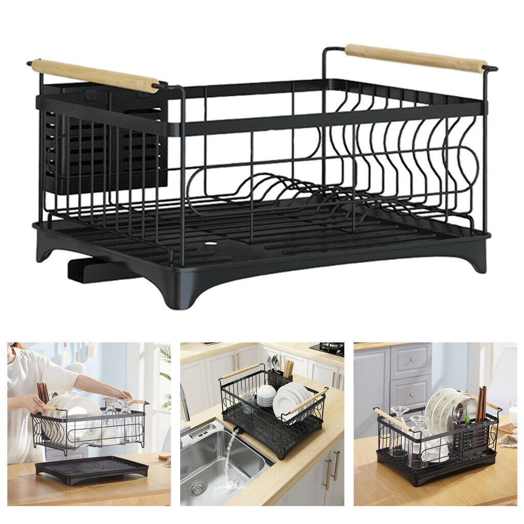 Stainless Steel Dish Drainer Drying Rack Drying Plate Shelf for Bowls Pans