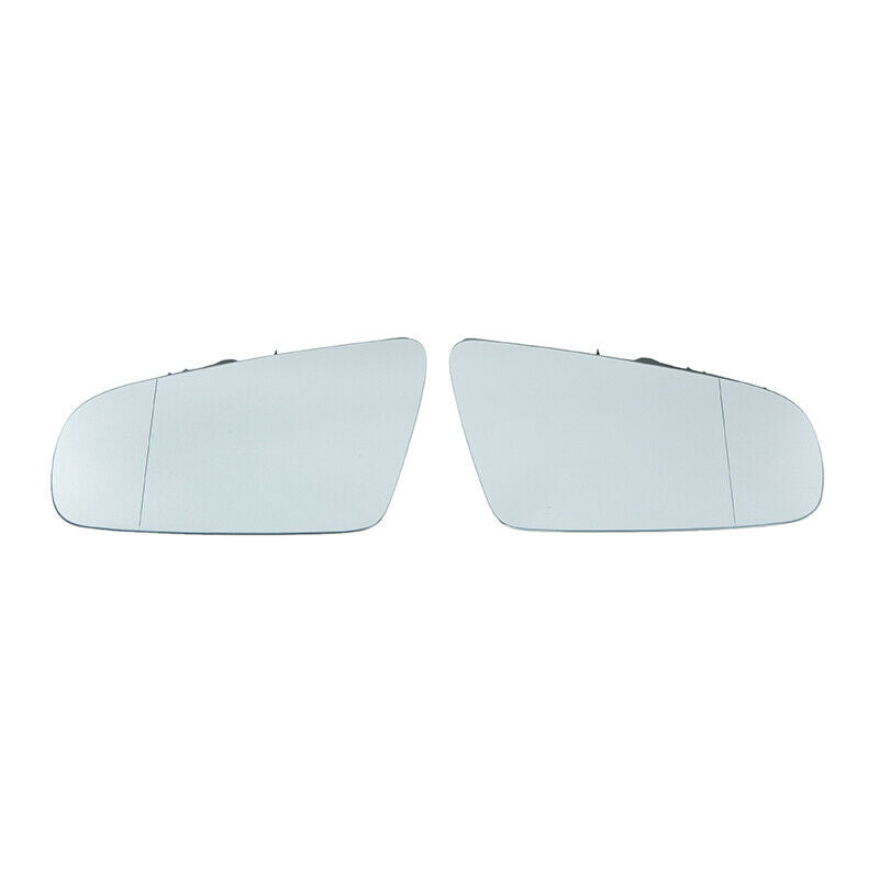 2Pcs Rear View Mirror Glas W/Backing White Right Left For Audi A3 A4 A6 S4 S5