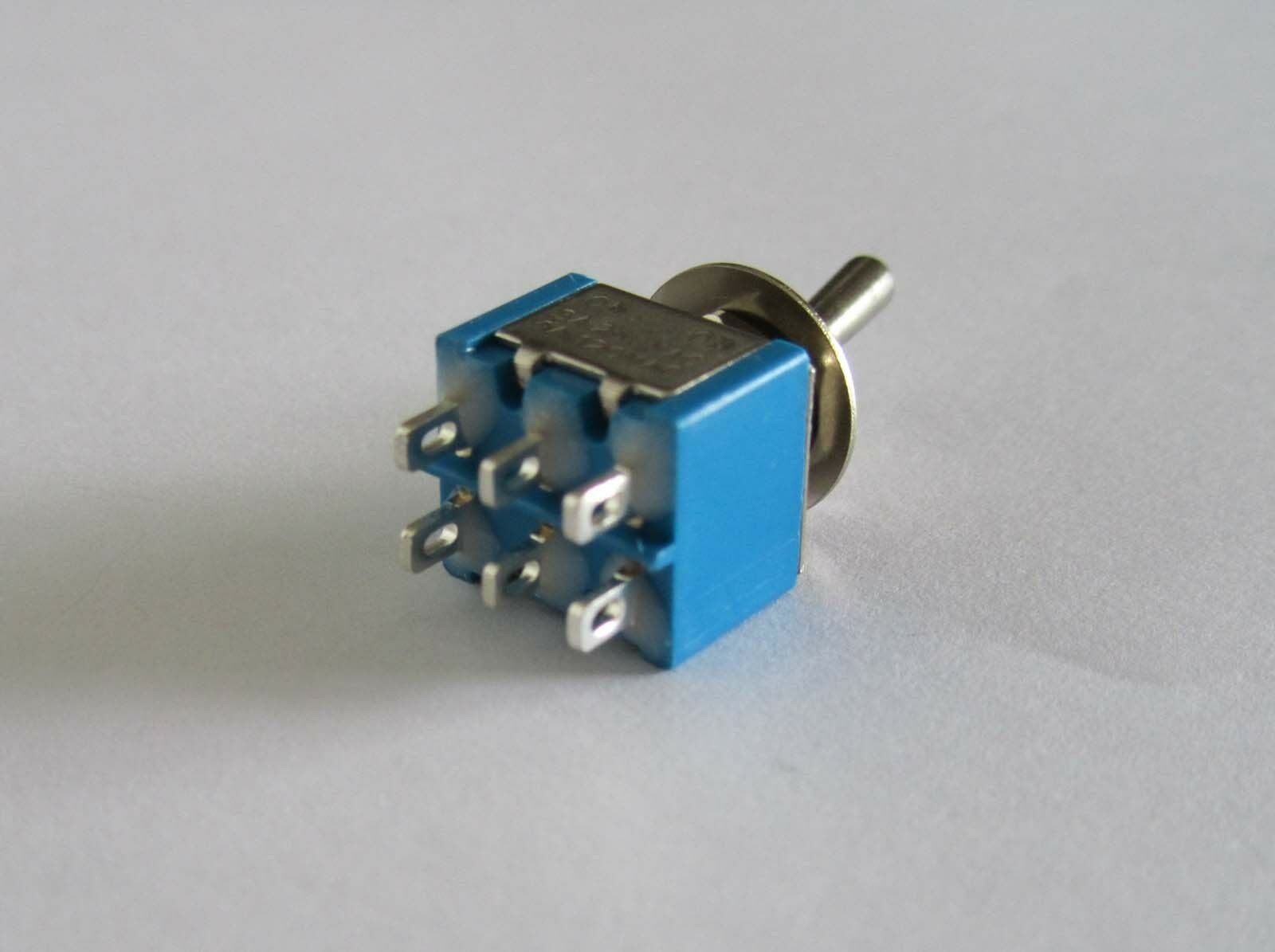 20x DPDT 6 PIN Guitar Mini Toggle Switch 2 Position ON-ON Car/Boat Switches
