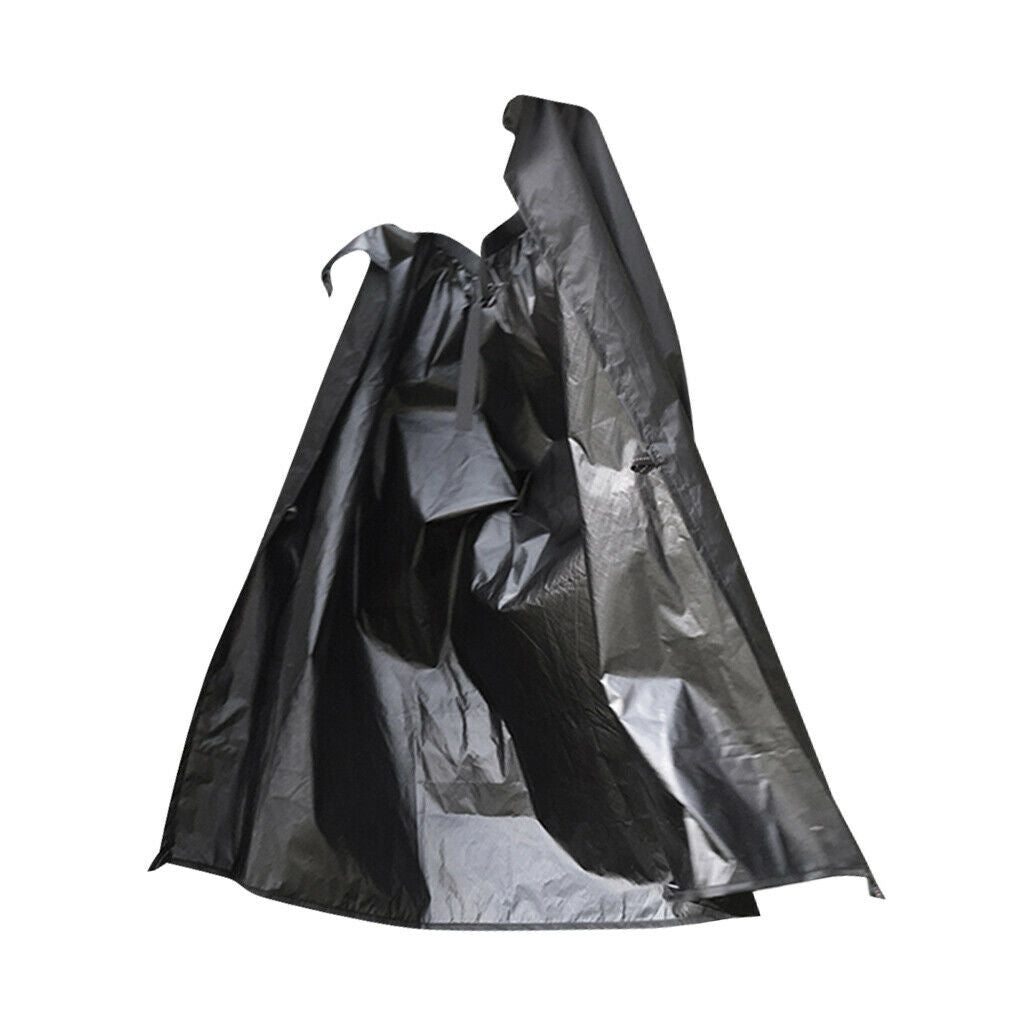 Multifunction Rain Poncho Outdoor Camping Hiking Climbing Waterproof Apron Black