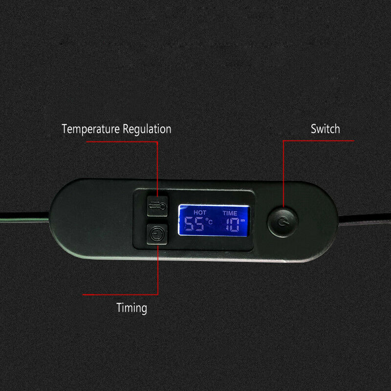 12V/24V Car Timing Heating Plush Cushion Heated Warmer Pad Temperature Control
