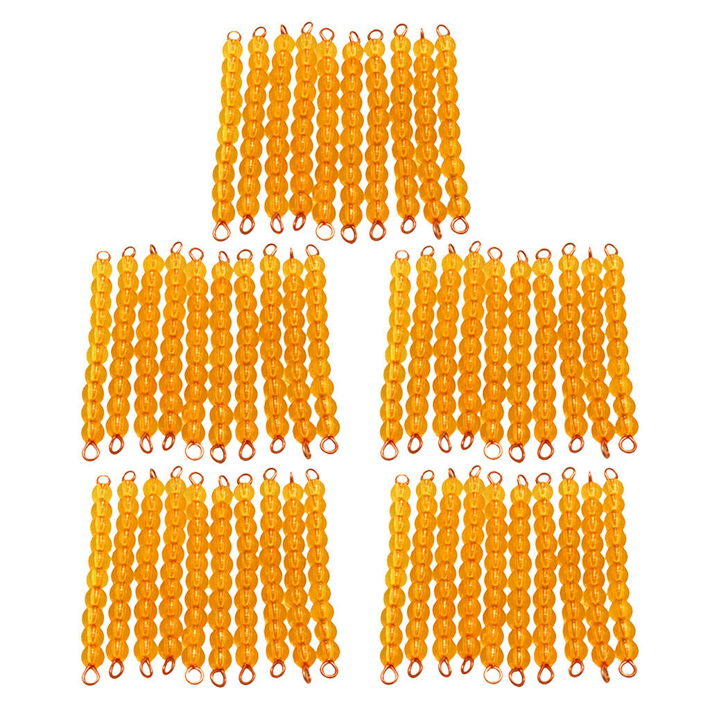 Mathematics Material Children's Educational Toys 50 Pieces Ten Beads