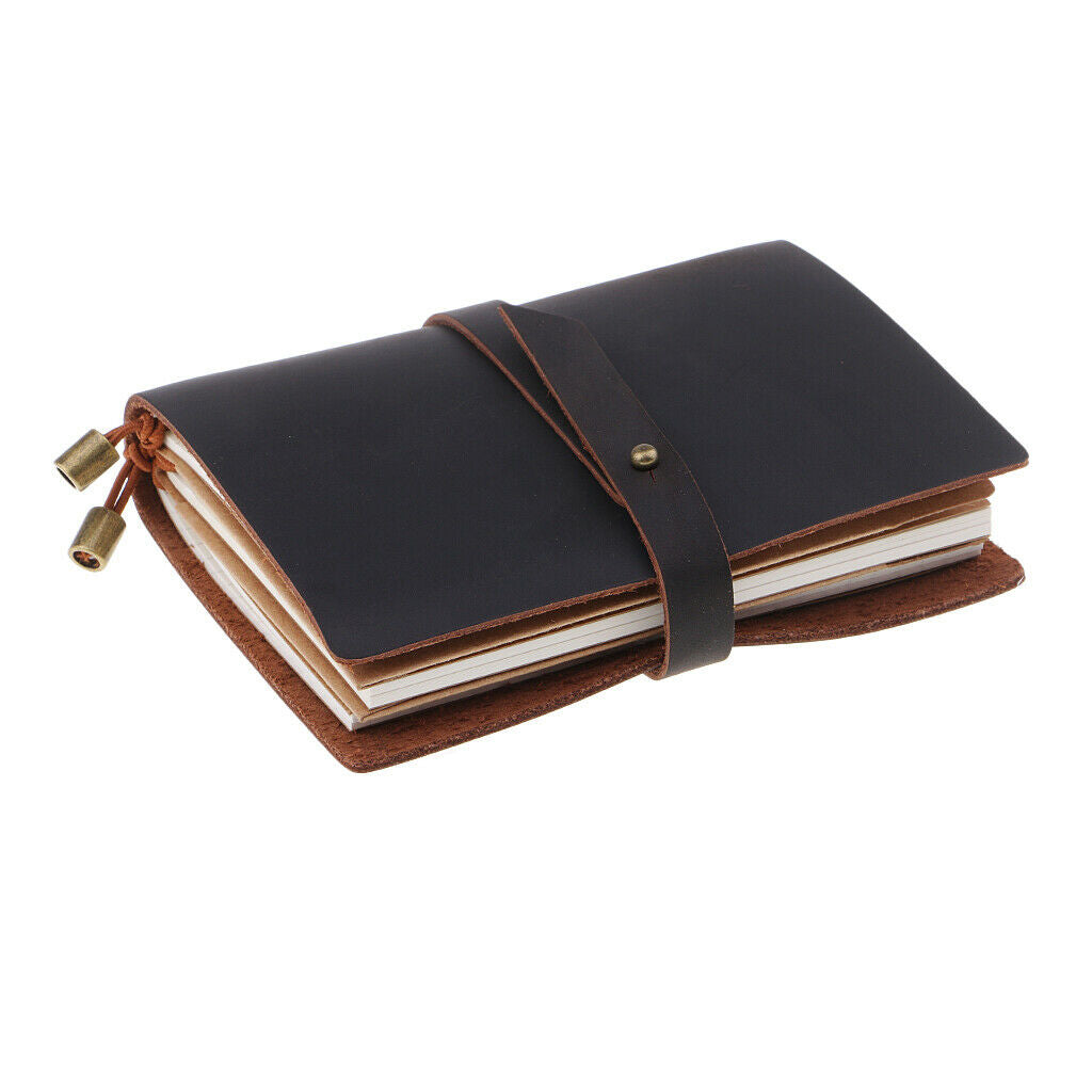 Leather Notebook Pad, Travel Journal, Diary, 96 Pages, 135 X 100 Mm