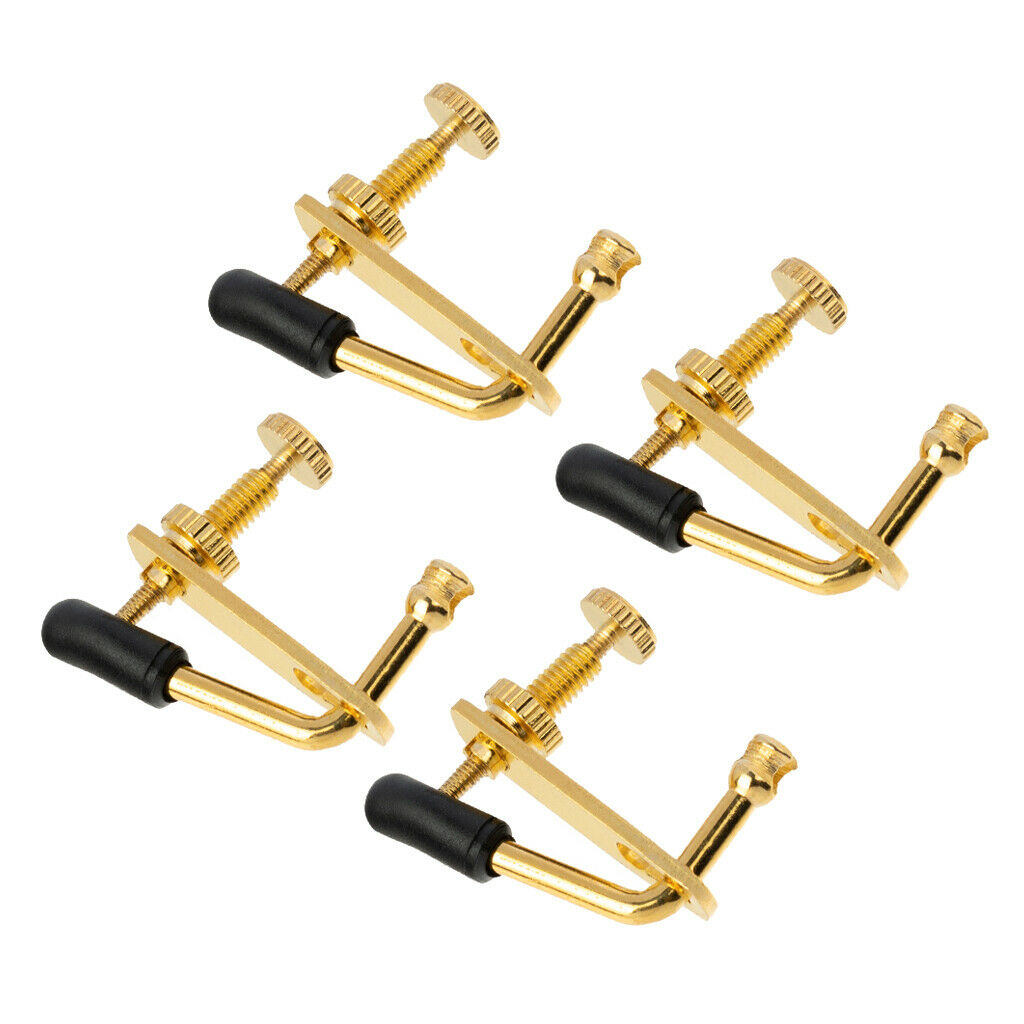4 Pieces Metal Fine Tune Adjusters String Instrument Changing For 3/4 4/4 Violin