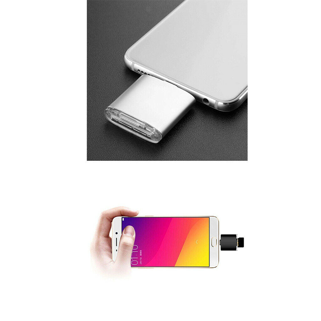 2 Pieces USB Type C TF SD Memory Card Reader OTG Adapter for Huawei