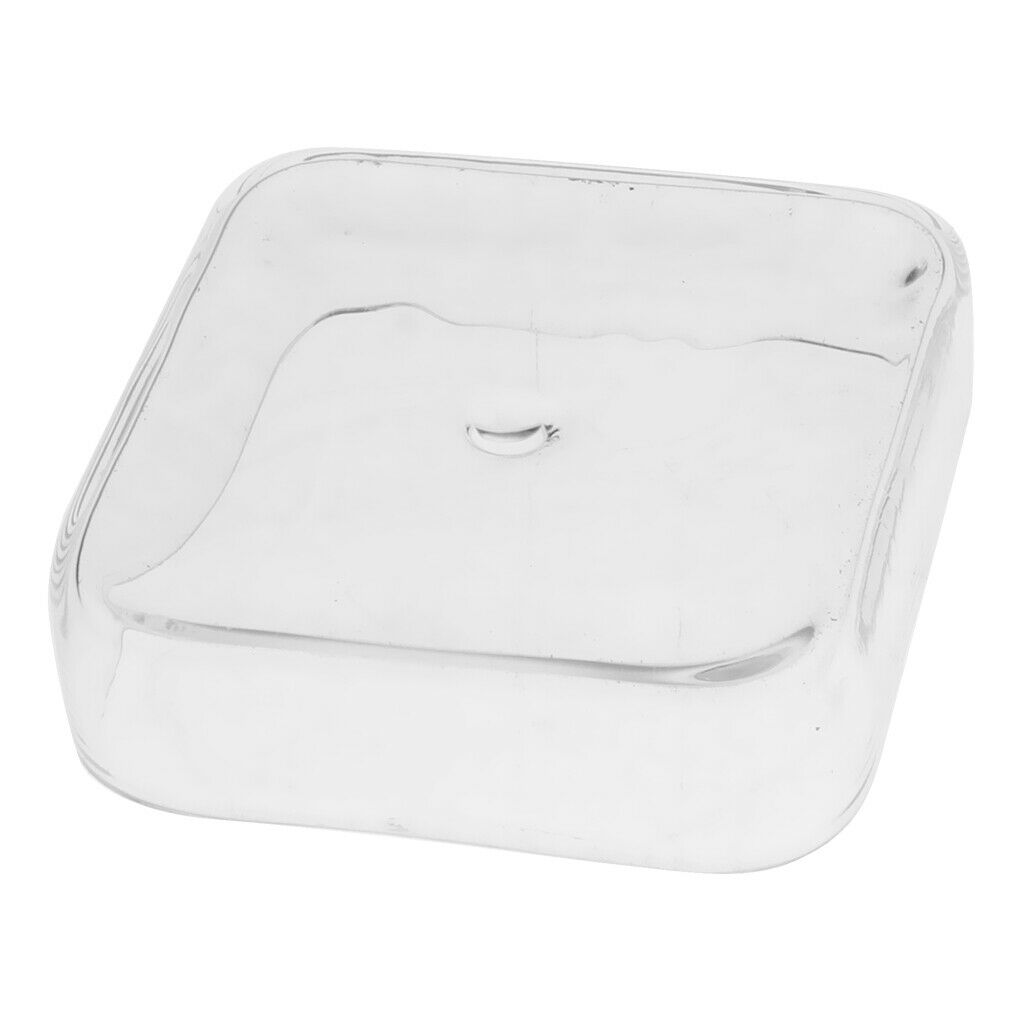 2Pcs Aquarium Fish Tank Clear Shrimp Fish Feeding Dish Sucked Tray Container