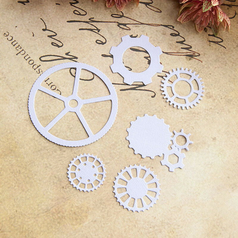Gears Metal Cutting Dies Stencil Scrapbooking Card Paper Embossing Craft.DD