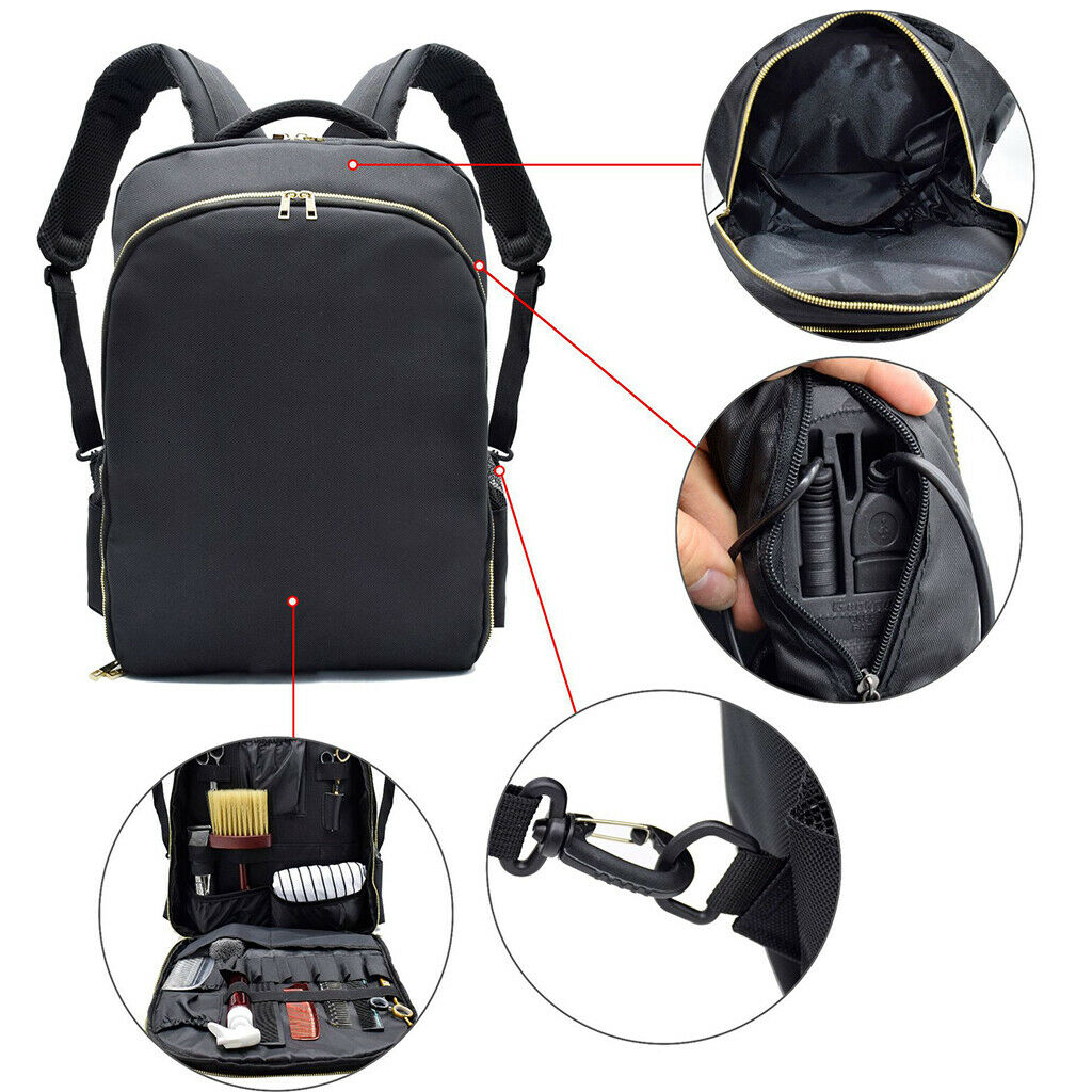 Portable Stylist  Travel Bag Clippers Combs Styling Tool Case