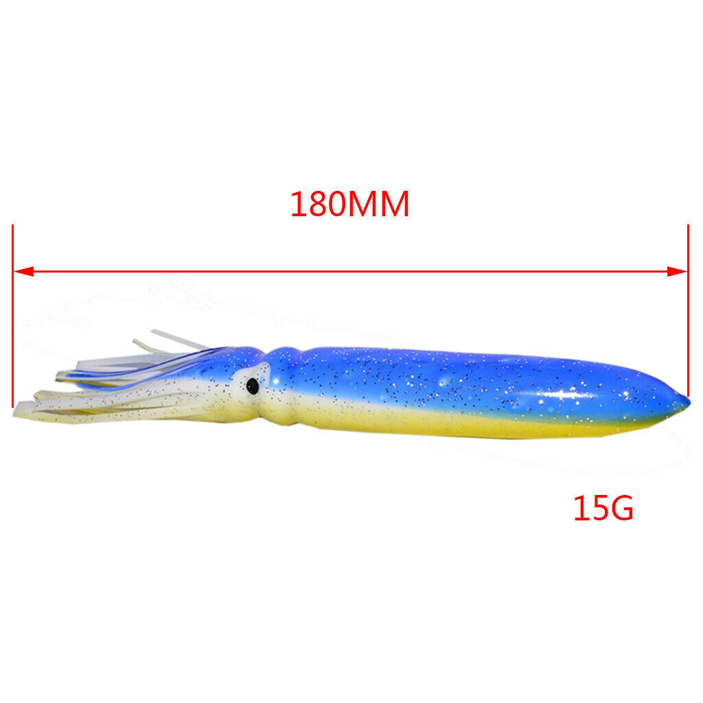 2PCS Octopus Rock Lures Soft Squid Fishing Lures Squids