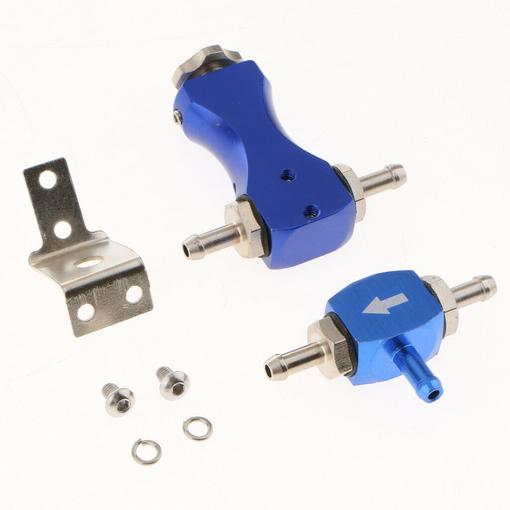 Adjustable Manual Turbo Boost Controller Turbocharger Bilateral Valve Blue