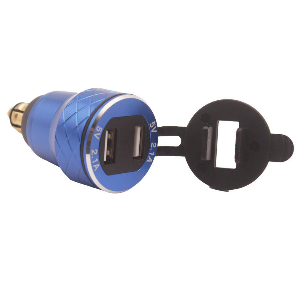 Motorcycle Dual USB Adapter Charger For  For  Hella 800XC Plug Socket