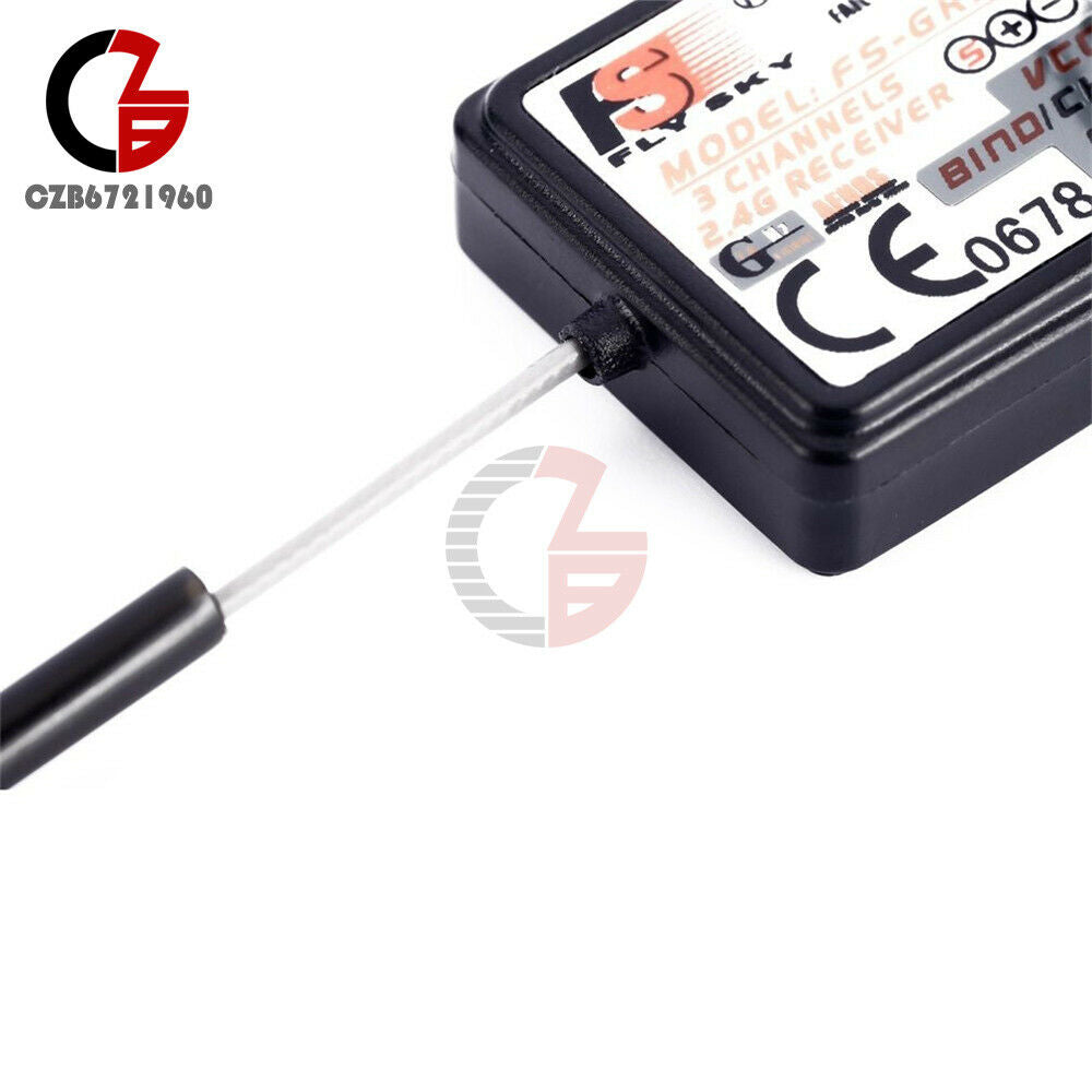 2.4G 3CH Flysky FS-GR3E Receiver w/ Failsafe FS GT3C GT3B GT2 RC Car Boat 18cm