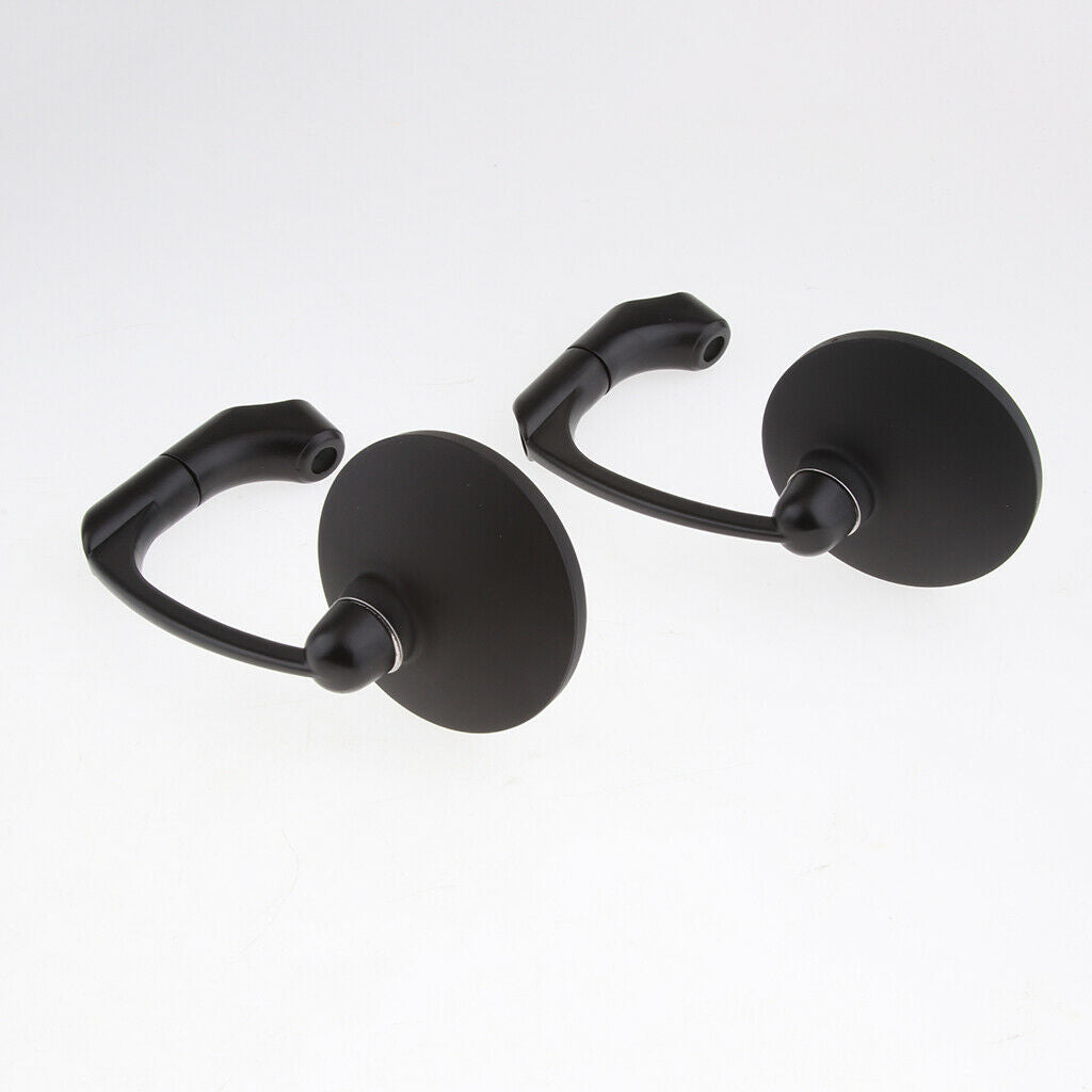 Universal Side Rear View Race Mirrors for Motorcycle Motorbike Scooters Black