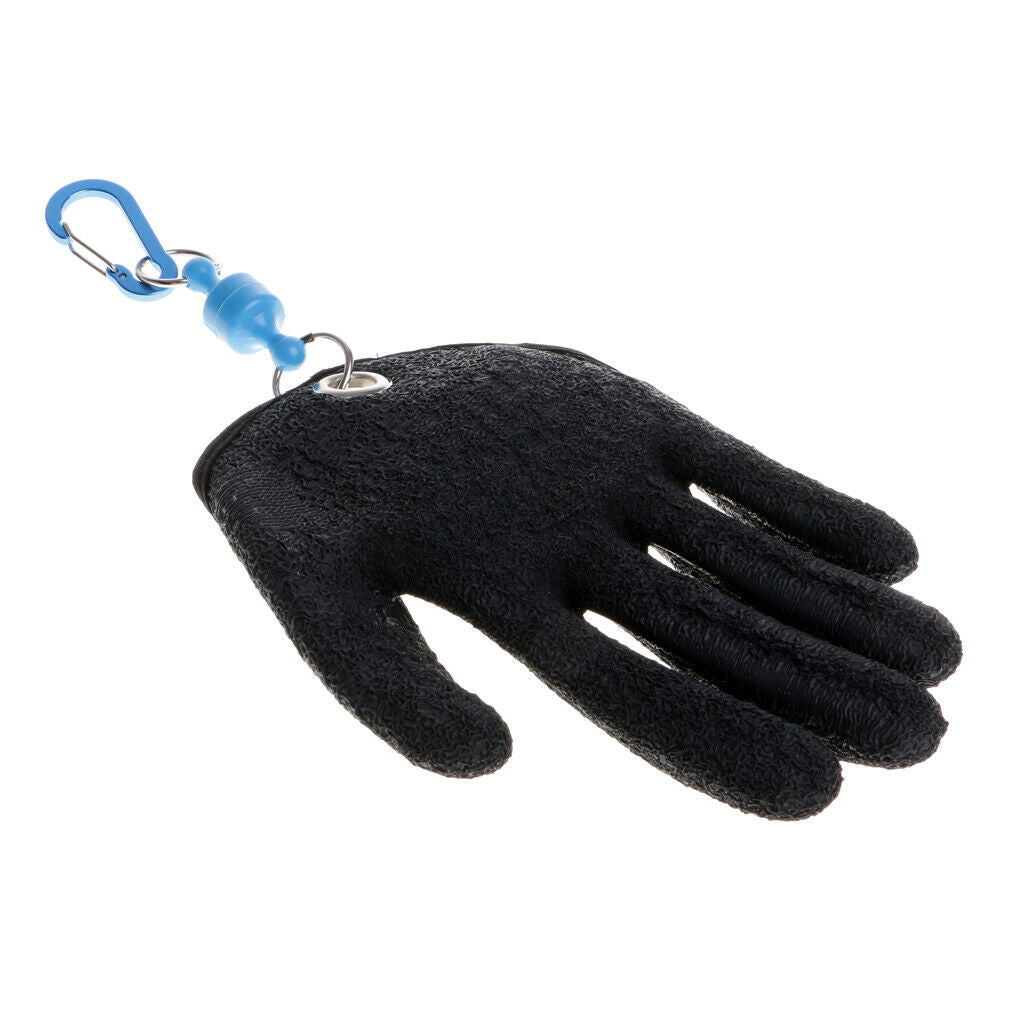 Fishing Gloves for Handing Fish Safety with Magnet Release L Right Hand