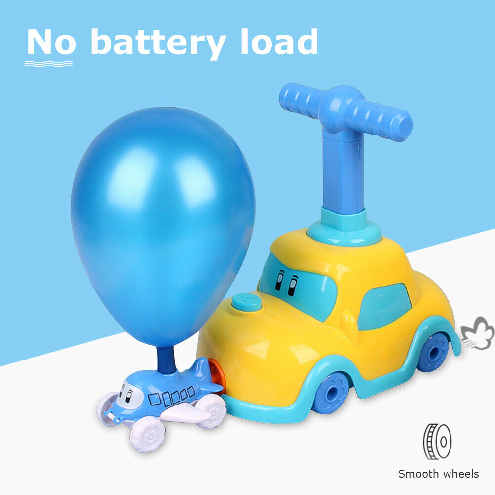 Children Inertial Balloon-Powered Car Toys Kindergarten Educational Puzzle @
