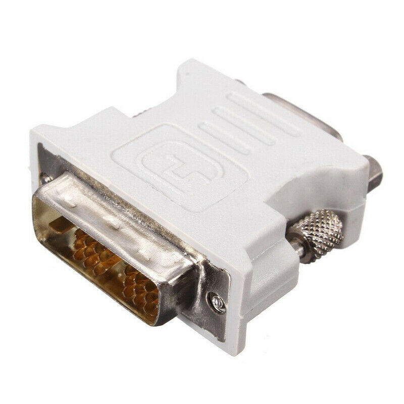 DVI-D 18+1 Pin Dual Link Male to VGA 15 Pin Female Plug Adapter for LCD Monitor