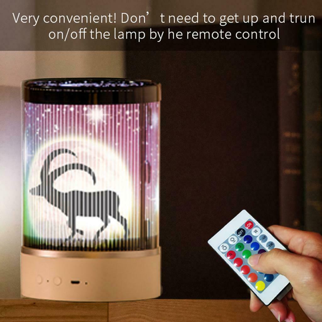 Animated Night Light,Christmas , Wolf, Dragon, Halloween Pumpkin Head, ...