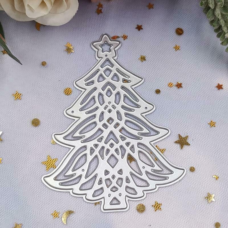 Christmas Tree Border Die-Cut Border Cutting Stencils Nice for DIY Scrapbooking