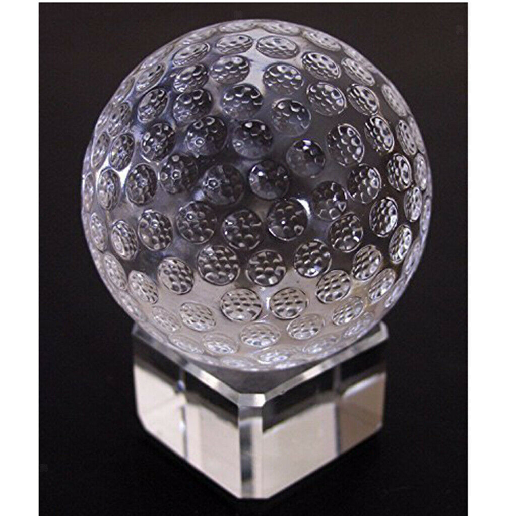 60mm Clear Crystal Golf Ball (No Stand) for Kids Bedroom Decor