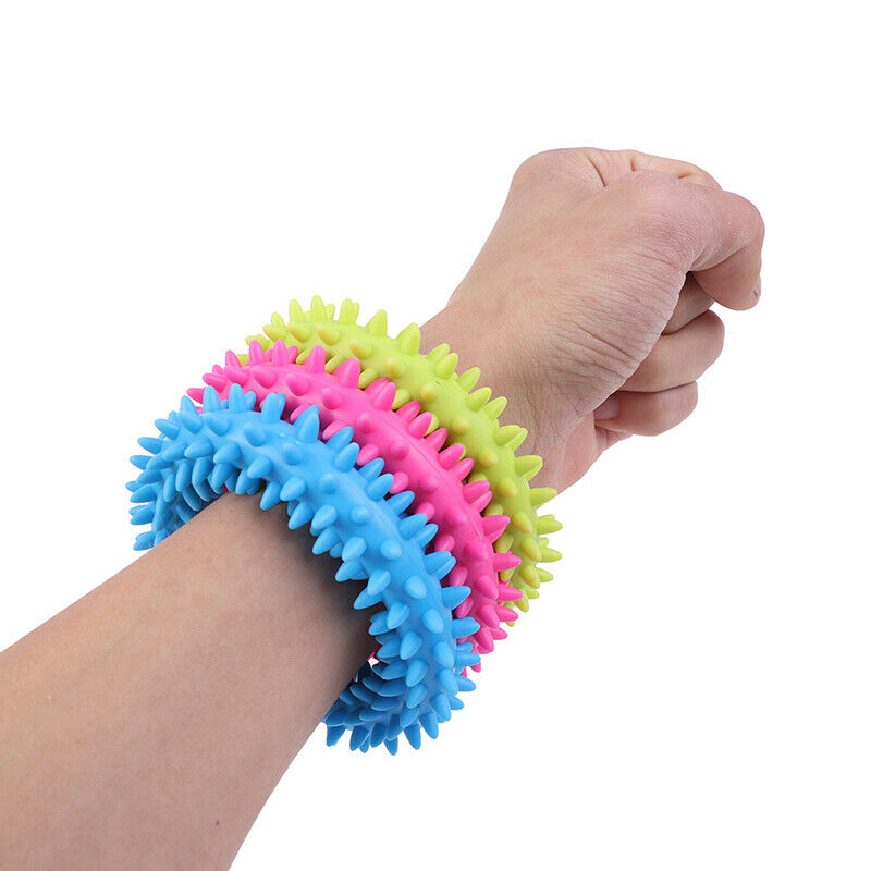 Spiky Sensory Tactile Ring Autism Massage Bracelet Sensory Toys Reduce NFLHM Kt