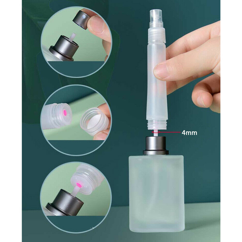 5PC10ML Mini Spray Bottle Pump Perfume Scent Refillable Travel Holder Container