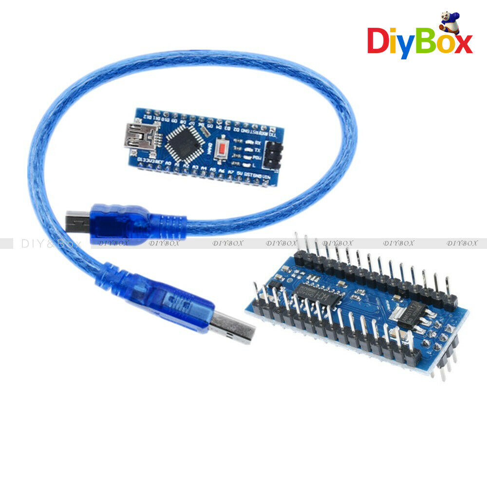 Nano V3.0 ATmega328P-AU 16M 5V CH340G Micro-Controller Board For Arduino & Cable