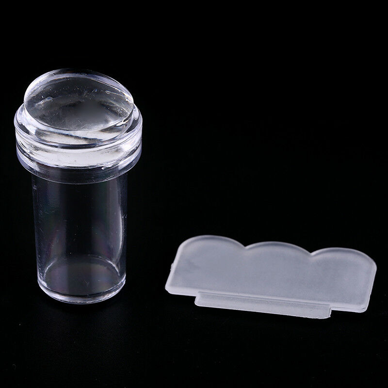 2 in 1 Nail Art Stamp Plates Nails Seal Manicure Printer Acrylic Transparents Xz
