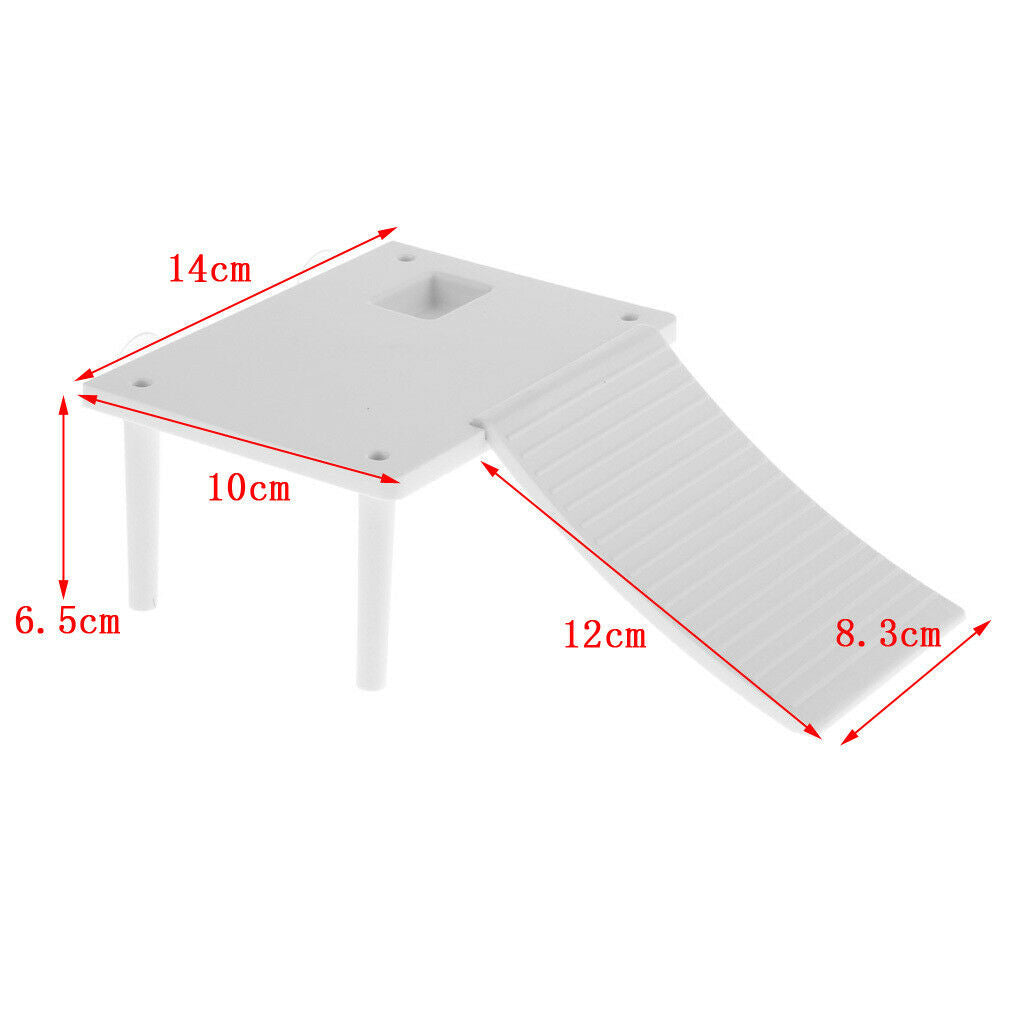 Reptile Turtle Basking Platform Aquarium Floating Dock Tank Staircase