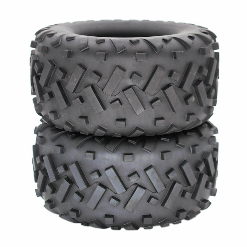 2PCS RC 170mm Rubber Tyre Set for 1/8 RC Monster Car Truck Spare Parts