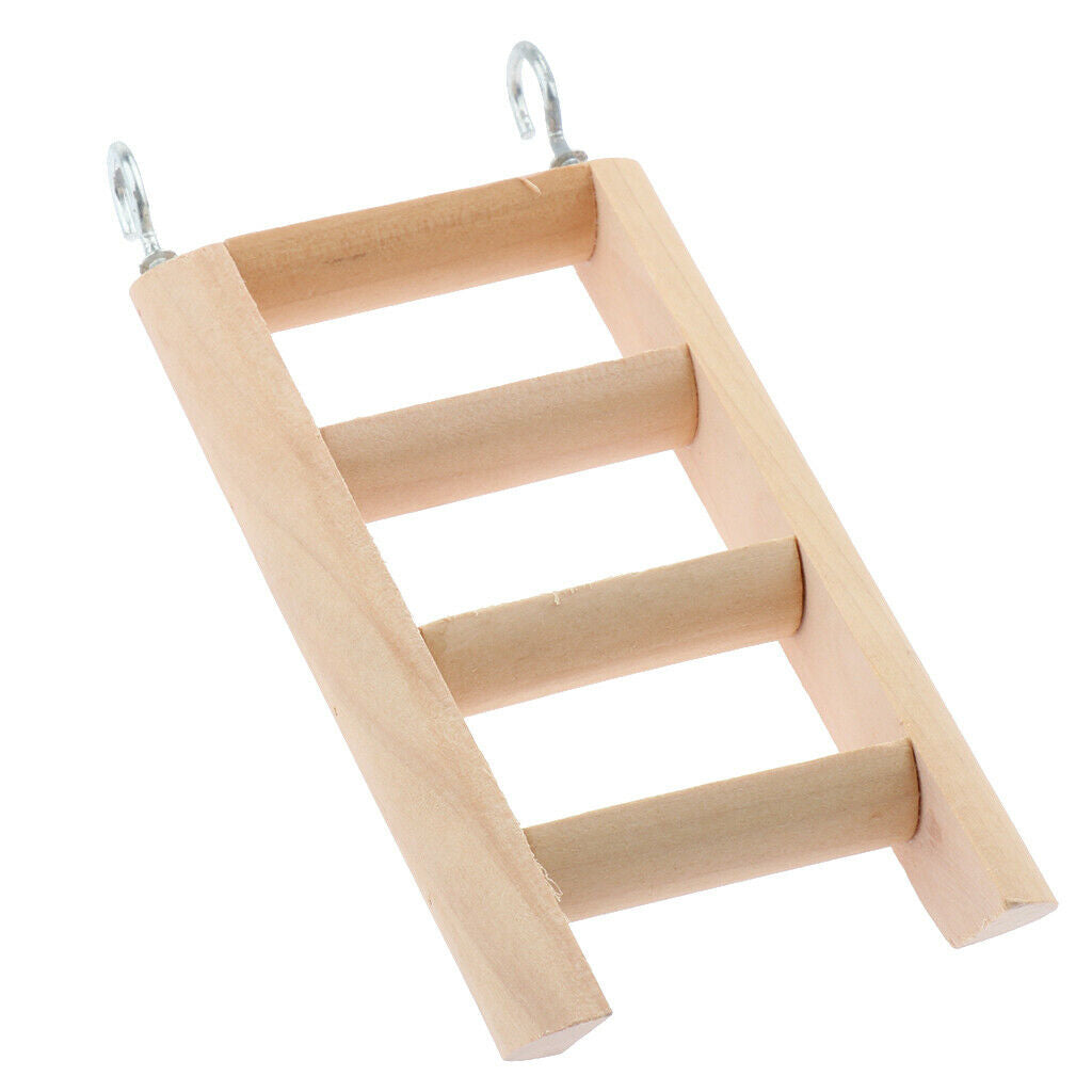 Natural Wood Small Animal Climbing Ladder Hamster Ladder for Pet Training