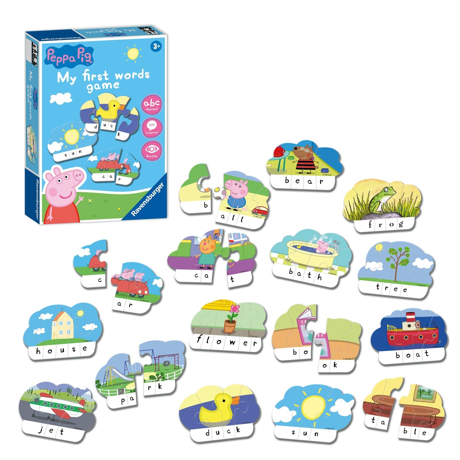 20838 Ravensburger My First Word Games: Peppa Pig Card Game Children Age 4+