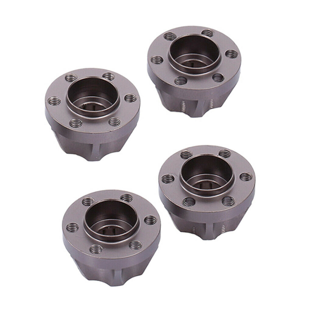 12mm Wheel Hex Rim Hub Drive Adapter for 1/10 Axial SCX10 TRX4 D90 Titanium
