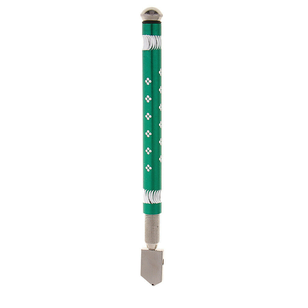 Oil Feed Glass Tool Aluminium Handle Glass Cutter for Stained - Glass Green