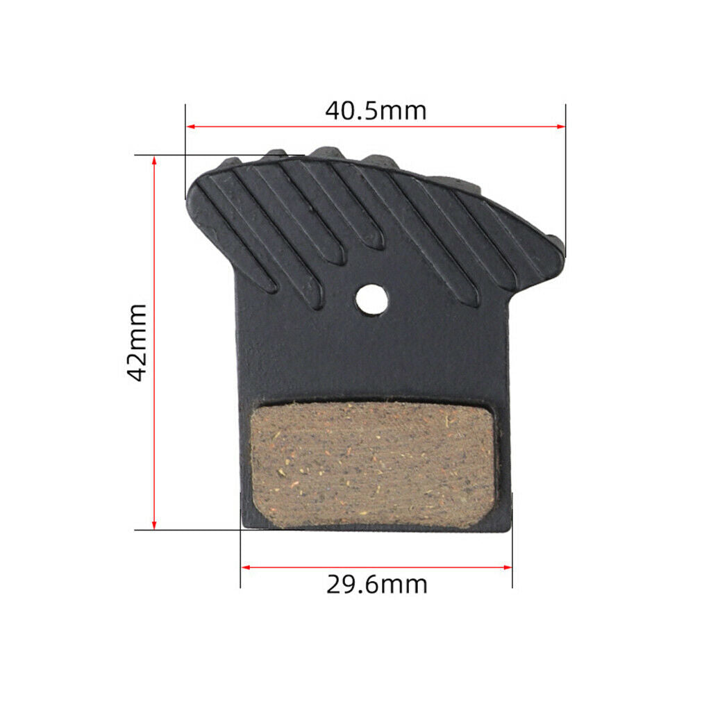 2Pack Bike Disc Brake Pads Replacements Black Semimetal Brake Pad for NUTT