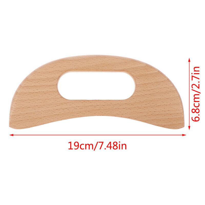 Wooden Deep Tissue Scraping Massage Tool Trigger Point Massager Full Bo.l8