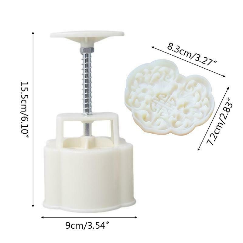 Food-Grade Plastic Pastry Moon Cake Mold Thickness Adjustable Ru Yi Cake Stamp