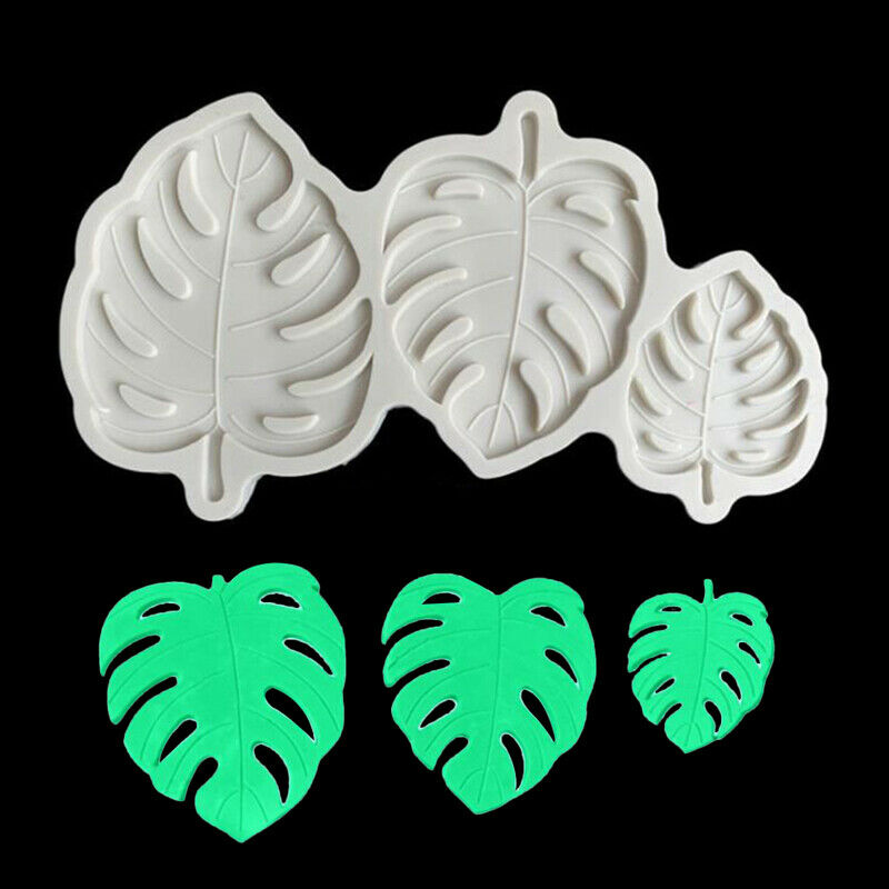 Fondant Mold Cake Mould Plant Leaf Monstera Leaves Chocolate Silicone Bak.l8