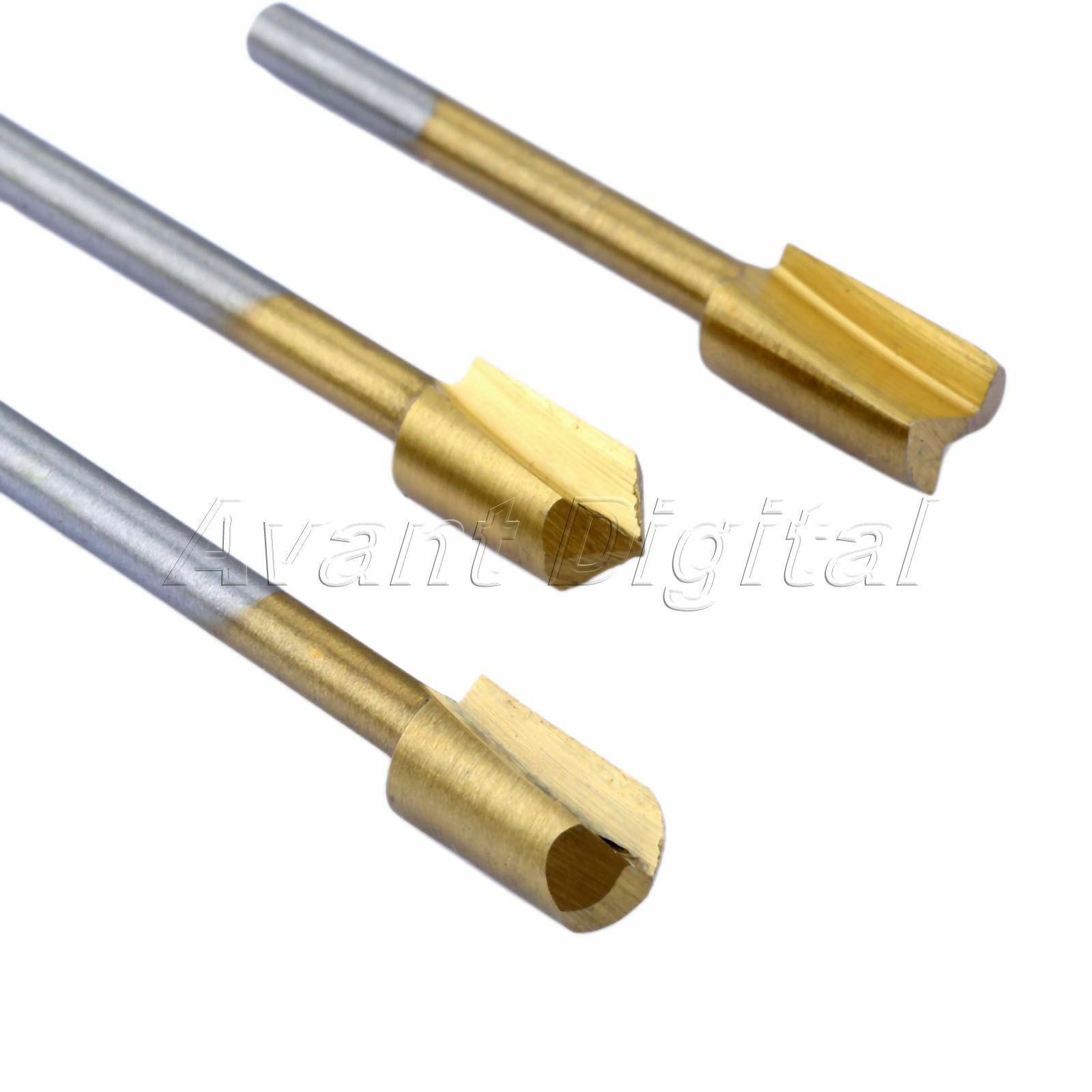 3.175mm Shank Trimmer Milling Cutters Router Bits Grinder Rotary Tool With Case