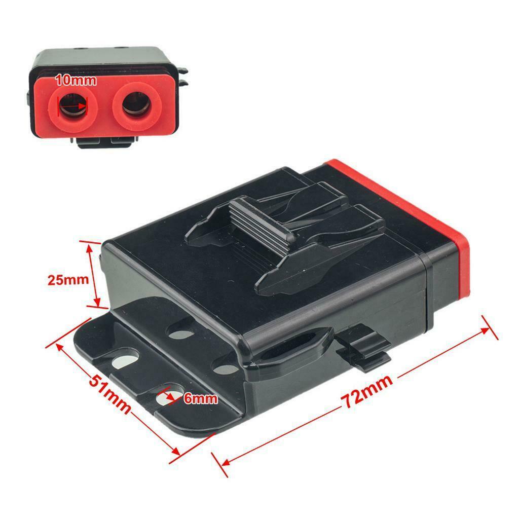 Car Dual Use AFS 60A+ATC 20A 4GA Fuse Holder + M4 M6 M8 Wrenches Black +Red