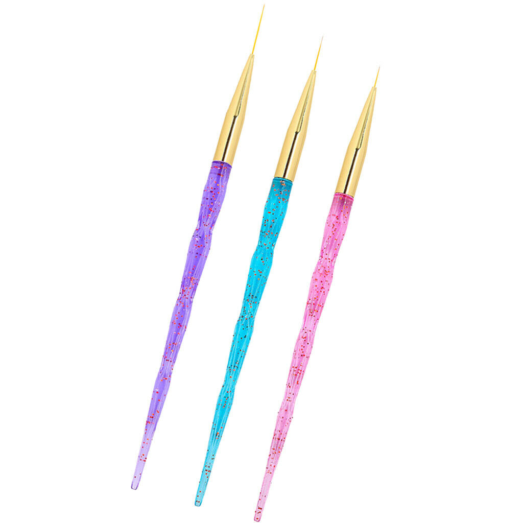 3-piece Professional Nail Art Brush, Nail Art Brush, Nail Art Brush Set