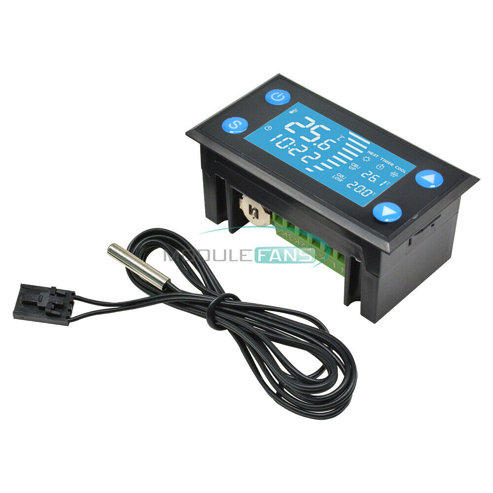 AC110-220V Digital Intelligent Display LCD Temperature Controller NTC Sensor